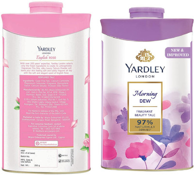 Yardley London Morning Dew & English Rose Talc (2pcs)(2 Items in the set)