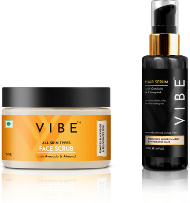 VIBE Hair serum and face scrub(2 Items in the set)