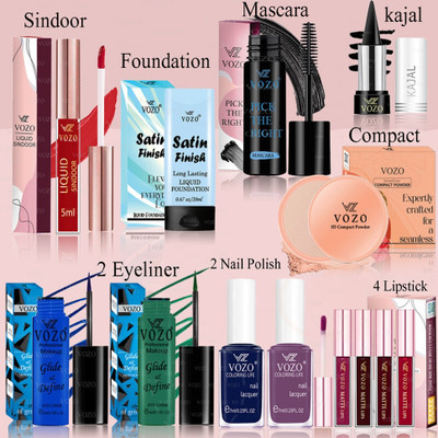 VOZO Makeup Combo Full Cosmetic Kit with High-Quality, Skin-Friendly -245(13 Items in the set)