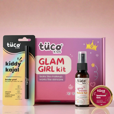 TuCo Kids Organic Glam Girl Kit for Girls | Birthday Gift | Non Toxic | Safe for Kids (3 Items in the set)