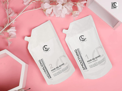 Calveo HAIR RE-BOND & Straightening kit Smoothing Cream & Neutralizing Cream (1000 ml)(2 Items in the set)