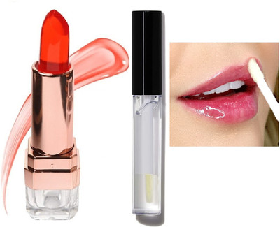Arcanuy BEST TRANSPARENT COLOR CHANGE MOISTURIZING LIPSTICK TRANSPARENT 3D LIP GLOSS(2 Items in the set)