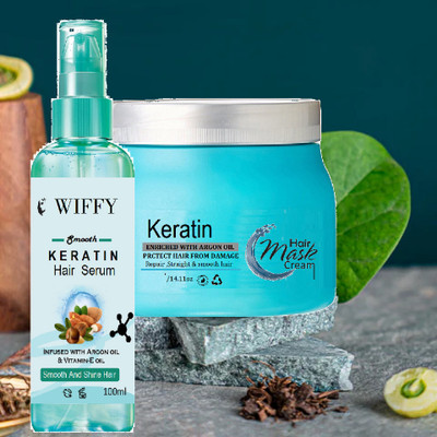 Wiffy PROFFESIONAL HAIR MASK CREAM AND HAIR SERUM COMBO(2 Items in the set)