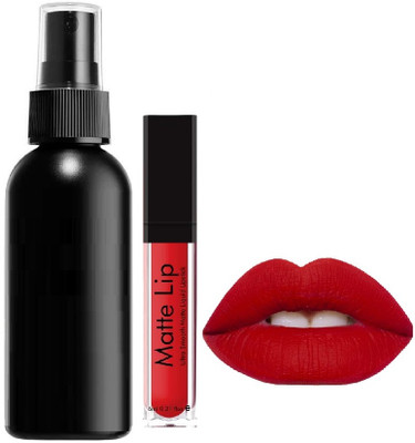 Luster Shine Oil Control Setting Spray, Ultra Smooth Matte Liquid Lipstick(2 Items in the set)