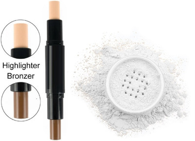 Maryville setting powder with contour stick soft and smooth pack of 2(2 Items in the set)