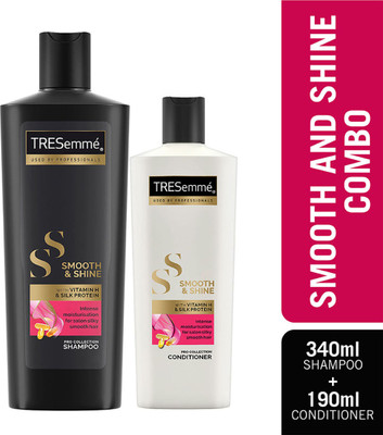 TRESemme Smooth & Shine Kit for Silky Smooth Hair - 340ml Shampoo and 190ml Conditioner(2 Items in the set)