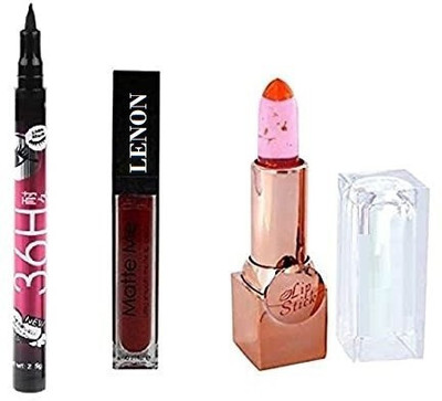 Lenon Matte Me Liquid Lipstick With Colour(3 Items in the set)