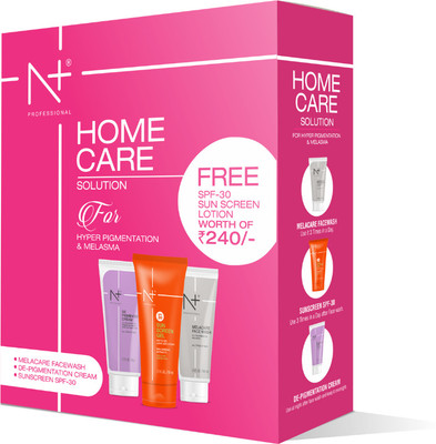 N PLUS Hyper Pigmentation & Melasma Home Care Combo ( Melacare facewash + De-Pigmentation Cream + SPF 30)(3 Items in the set) N PLUS Hyper Pigmentation & Melasma Home Care Combo ( Melacare facewash + De-Pigmentation Cream + SPF 30)(3 Items in the set)