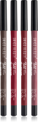 SWISS BEAUTY Bold Matt Long-Lasting Lip Liner(4 Items in the set)