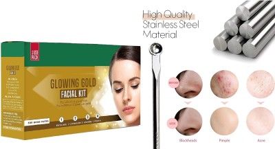 THTC Gold Facial Kit With Black-Head Removal Pin(2 Items in the set)