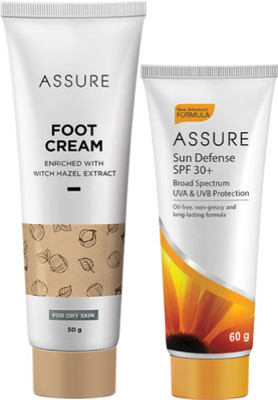 ASSURE Foot cream 50g Sun Defense SPF 30+ 60g(2 Items in the set)