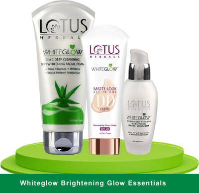 LOTUS HERBALS WhiteGlow Skin Brightening Glow Essentials(3 Items in the set)