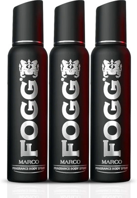 FOGG Marco Deodorant with -Long Lasting Perfume Body Spray - For Men(450 ml, Pack of 3)