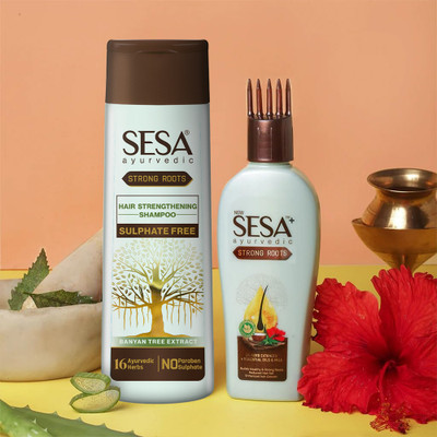 SESA STRONG ROOTS COMBO PACK SHAMPOO AND HAIR OIL(2 Items in the set)