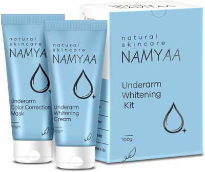 Namyaa Underarm Whitening Cream Kit for Dark Underarm/ Dark Spots/ Uneven Tone With Vitamin C and Charcoal Extracts(2 Items in the set)
