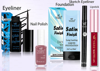 VOZO Makeup Combo Professional Cosmetic Kit with Ultra-Pigmented Set-76(5 Items in the set)