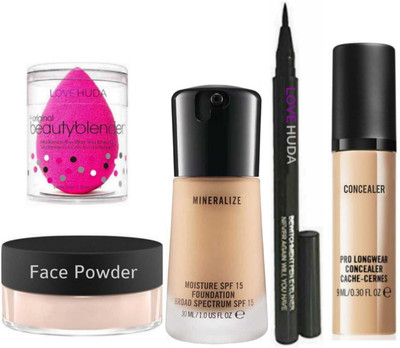 LOVE HUDA Professional Makeup Kit Combo Set For Girls And Woman(5 Items in the set)
