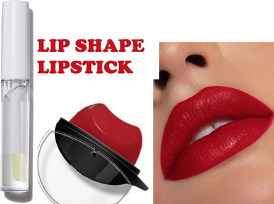ADJD VELVET MATTE FINISH LIPSTICK WITH GLOSSY FINISH WATER PROOF LIP GLOSS(2 Items in the set)