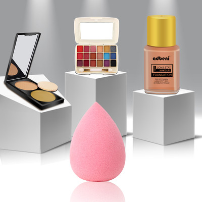 adbeni Stay In Bag Make Up Combo |Long Lasting Full Coverage Radiant Finish(4 Items in the set)