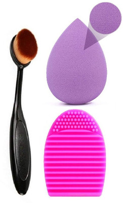 THTC Makeup Brush With Blender Sponge and Brush Cleaner(3 Items in the set)