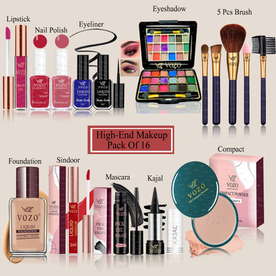 VOZO Makeup Combo for Women Dream Collection with Rare Pigments Daily Wear VZ-175(16 Items in the set)