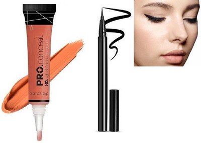 SEUNG NEW COMBO OF BLACK SKETCH EYELINER WITH PRO CONCEALER(2 Items in the set)