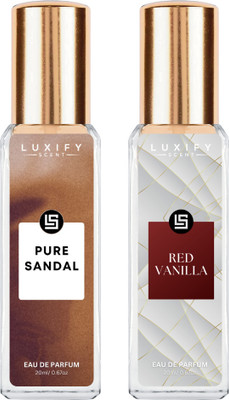 Luxify Scent Pure Sandal and Red Vanilla | Long-Lasting | Luxury Gift Pack(2 Items in the set)