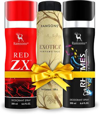 RAMSONS DEODORANT TALC COMBO - 15(3 Items in the set)