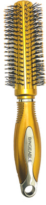 Bingeable Salon Professional Round Hair Brushes with Soft Bristles (Yellow/Multicolor)