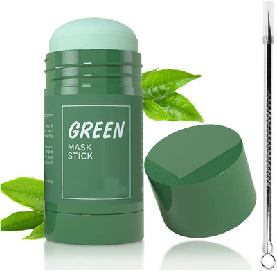 Yuency Green Tea Mask Stick & Black Head Acne Remover Pointed Pin Needle(2 Items in the set)