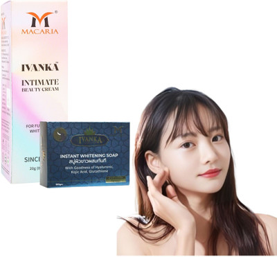 MACARIA Ivanka Intimate Beauty Pimple Remover Cream For Men & Women + Goree Skin Whitening Soap For Women(2 Items in the set) MACARIA Ivanka Intimate Beauty Pimple Remover Cream For Men & Women + Goree Skin Whitening Soap For Women(2 Items in the set)