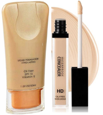 Latixmat LIQUID WATERPROOF FOUNDATION & MATTE FINISH LIQUID CONCEALER(2 Items in the set)