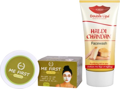 ME FIRST MULTANI MITTI FACE PACK 50GM WITH HALDI CHANDAN FACE WASH 100ML(2 Items in the set)