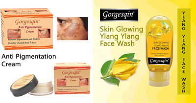 GORGESQIN Anti Pigmentation Cream 10 g Removes pigmentation and Ylang Ylang Face Wash(1 Items in the set)