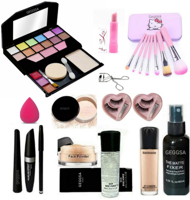 Geggsa Combo Makeup kit For Girls And Women(15 Items in the set)