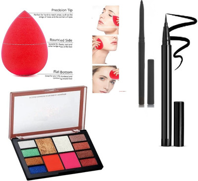 SEUNG NATURAL COMBO OF MAKEUP KIT SKETCH LINER CRAYON KAJAL & BLENDER(4 Items in the set)