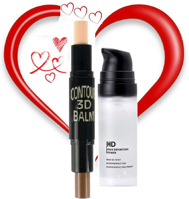 tanvi27 Water Proof & Long Lasting Face Makup HD Primer & Contour stick(2 Items in the set)