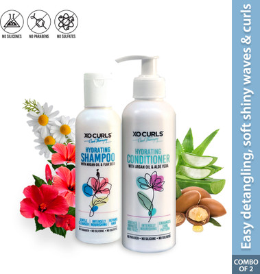 XO Curls Curl Therapy Range for Women & Men, Shampoo and Conditioner Combo(2 Items in the set)