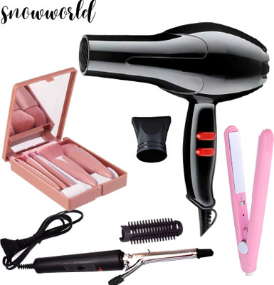snowworld hair dryer with straightener(4 Items in the set)