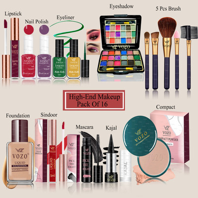 VOZO Makeup Combo for Women Dream Collection with Rare Pigments Daily Wear VZN-76(16 Items in the set)