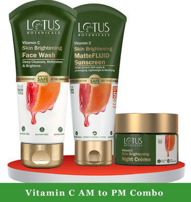 Lotus Botanicals Vitamin C AM to PM Combo(3 Items in the set)