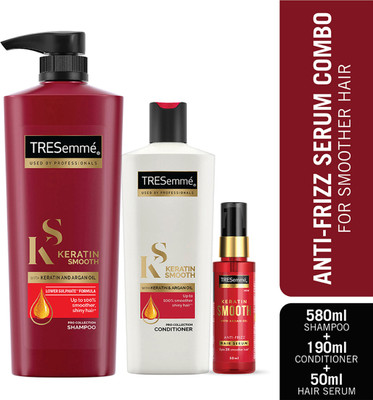 TRESemme Keratin Smooth Shampoo, Conditioner and Serum(3 Items in the set)