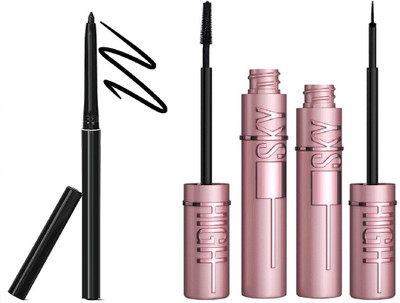 nn Professional Eye Care Combo Set Pack liner ,mascara ,kajal Waterproof & Smudge Proof Long Lasting(3 Items in the set)