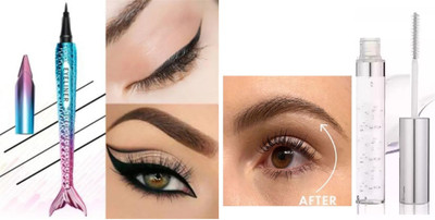 GFSU - GO FOR SOMETHING UNIQUE Best Fish Liquid Liner With Colour Lash Transparent Mascara(2 Items in the set)