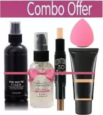Mavles Beauty FOUNDATION,MAKEUP BASE PRIMER,2 IN 1 CONCEALER STICK,MAKEUP (5 Items in the set)(5 Items in the set)