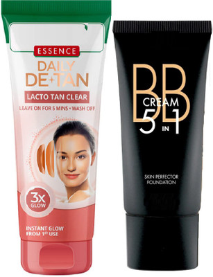 tanvi27 Daily Tan remover face cream and face Coverage Cream Foundation(2 Items in the set)
