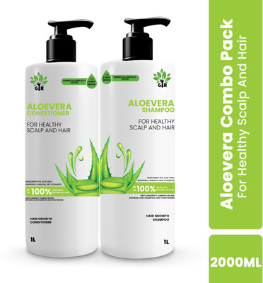 GIR Aloe Vera Shampoo (1000ml) & Conditioner (1000ml) - Ayurvedic & Medically Tested(2 Items in the set)