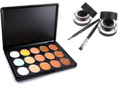 RTB Gel Eye Liner Black & Brown and MN Contour Cream Series Concealer(2 Items in the set)