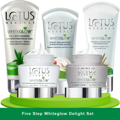 LOTUS HERBALS Five Step WhiteGlow Delight Set(5 Items in the set)