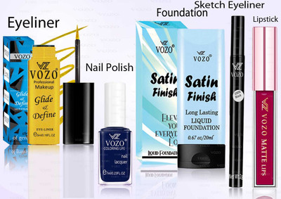 VOZO Makeup Combo Professional Cosmetic Kit with Ultra-Pigmented Set-141(5 Items in the set)